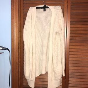 Forever 21 cream cardigan